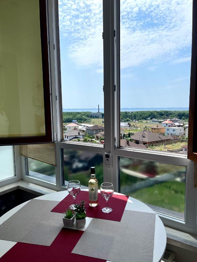 Уютная Квартира С Видом На Море Riviera City Lägenhet Fontanka Exteriör bild